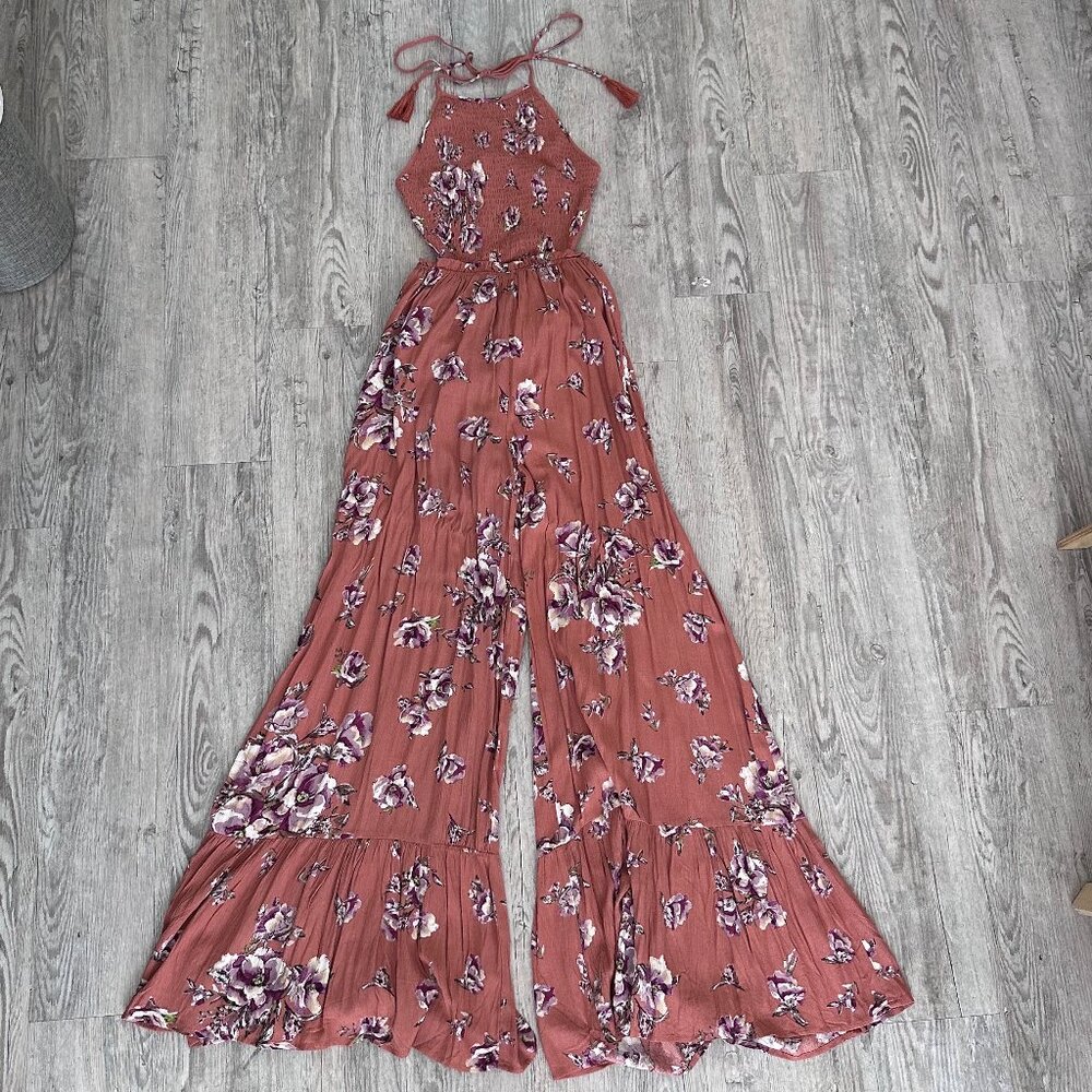 Mahina Floral Jumpsuit - Size Small - tags still attached